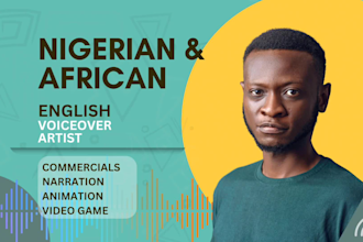 record a nigerian and african english voice over