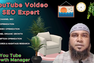 be your top youtube SEO expert and dedicated channel manager