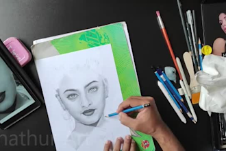 do realistic graphite pencil portraits of you and your loved ones
