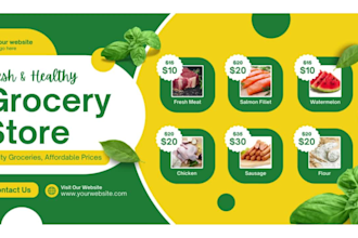 design modern website banner ad banner and cover banner