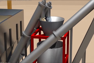 create factory production line 3d animation, packaging line 3d animation