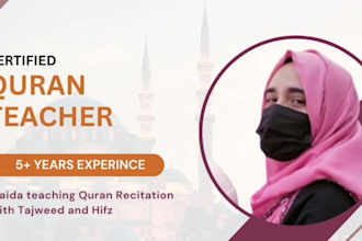 teach you holy quran as a certified quran teacher