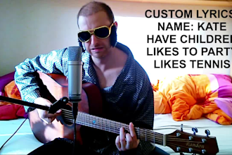 sing like elvis funny happy birthday song or write customize