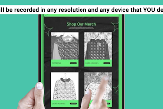 create mockup or screencast tutorial for your website or application