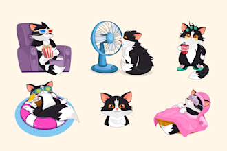 create cute gif animation loop