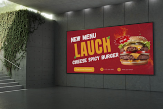 design retractable, billboard and facebook banners