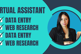 be your bilingual virtual assistant for data entry, web research and admin task