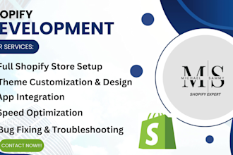 do shopify website design, redesign, clone dropshipping store, fix website bug