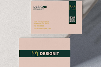 design timeless eyecatching minimal business card and logo design