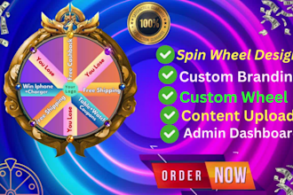 create a eye catchy spin the wheel game for your website