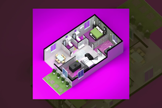 design 3d floor plan in sketchup and vray within 24 hours