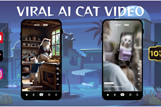 create viral ai cat story video perfect for tiktok and reels