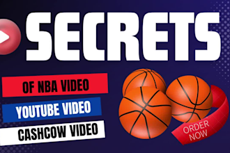 do youtube short video edit nba video sport highlights for your channel