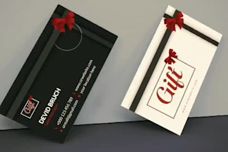 create unique corporate sophisticate business card idea for shop