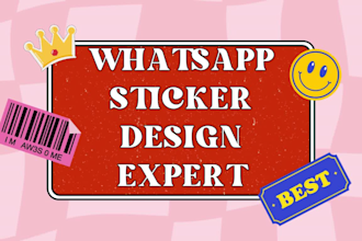 whatsapp sticker design, animated whatsapp sticker, sticker, emojis design