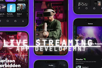 develop live streaming app music streaming app live streaming website music app