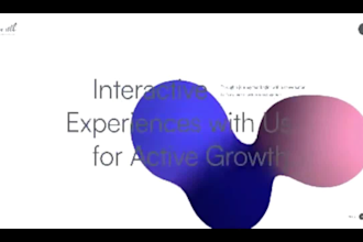 develop websites with 3d model, animations, and three js
