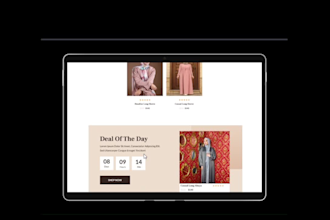 design a landing page, web UI and mobile design in figma