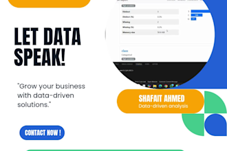 perform data analysis and model training