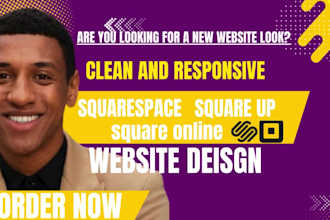 build square online squarespace ecommerce redesign cleaning portfolio website