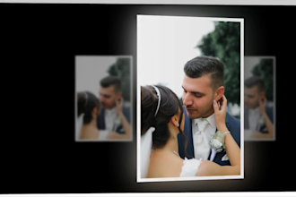 create wedding photo slideshow video
