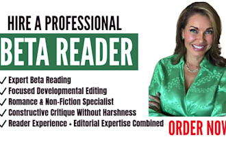 beta read and do developmental editing for romance and non fiction book