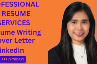 write a professional resume, cover letter, and optimize your linkedin pro