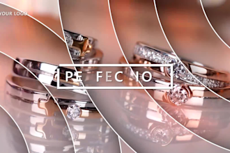 create luxury slideshow video for jewelry