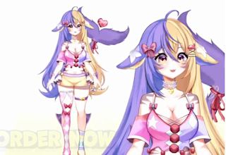design and rig live 2d vtuber model 2d vtuber model vtuber commission 2d anime