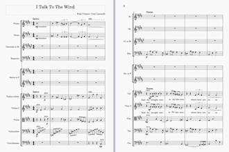 write an orchestral, string or band music arrangement of any song