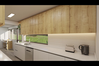 design a fantastic kitchen cabinetry and 3d rendering