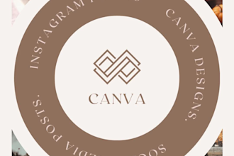 create editable canva templates for social media post design