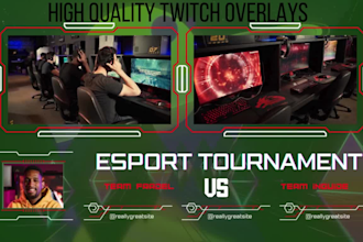 create high quality twitch overlays, gaming stream templates, and youtube banner