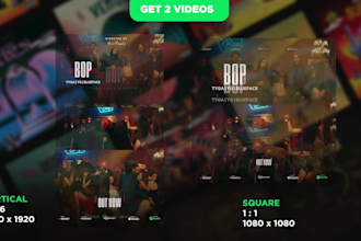 create a clean music video promo video for you