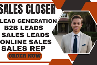 be sales closer salesperson b2b sales lead telemarketing sales agent online sale