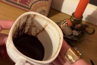 read your future from turkish coffee cup and oracle cards