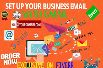 setup a professional business email with a domain on google workspace in 1 hrs