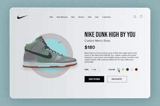 develop stylish sneaker store website like nike or adidas