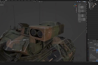 3d armored military tank m2 bradley ifv 3d model modular vehicle parts sprockets