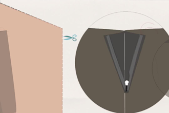 illustrate sewing instruction, write step by step guide