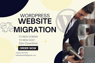 move transfer or migrate wordpress website to new host or domain
