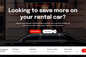 car rental, limousine website, taxi booking website, atv, bike chauffeur website