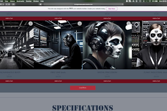 design wix sites, music podcast focused