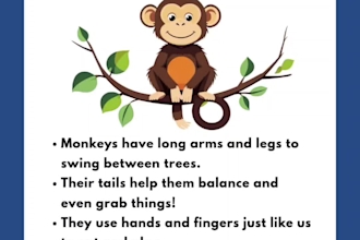 create custom animal learning video for kids