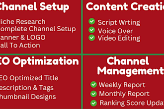 setup youtube automation channel business for you and create cash cow videos