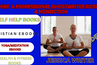 ghostwriter health, fitness, christian book, yoga, meditation ebook writing, kdp