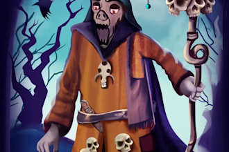 do an awesome fantasy character for you