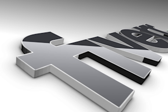 create 3d logo animation intro video
