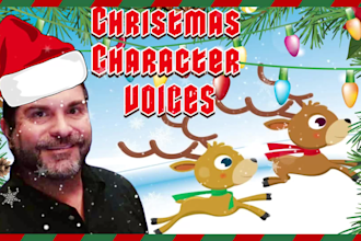 record a christmas character voiceover