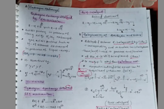 provide  chemistry handwritten notes on specific topics